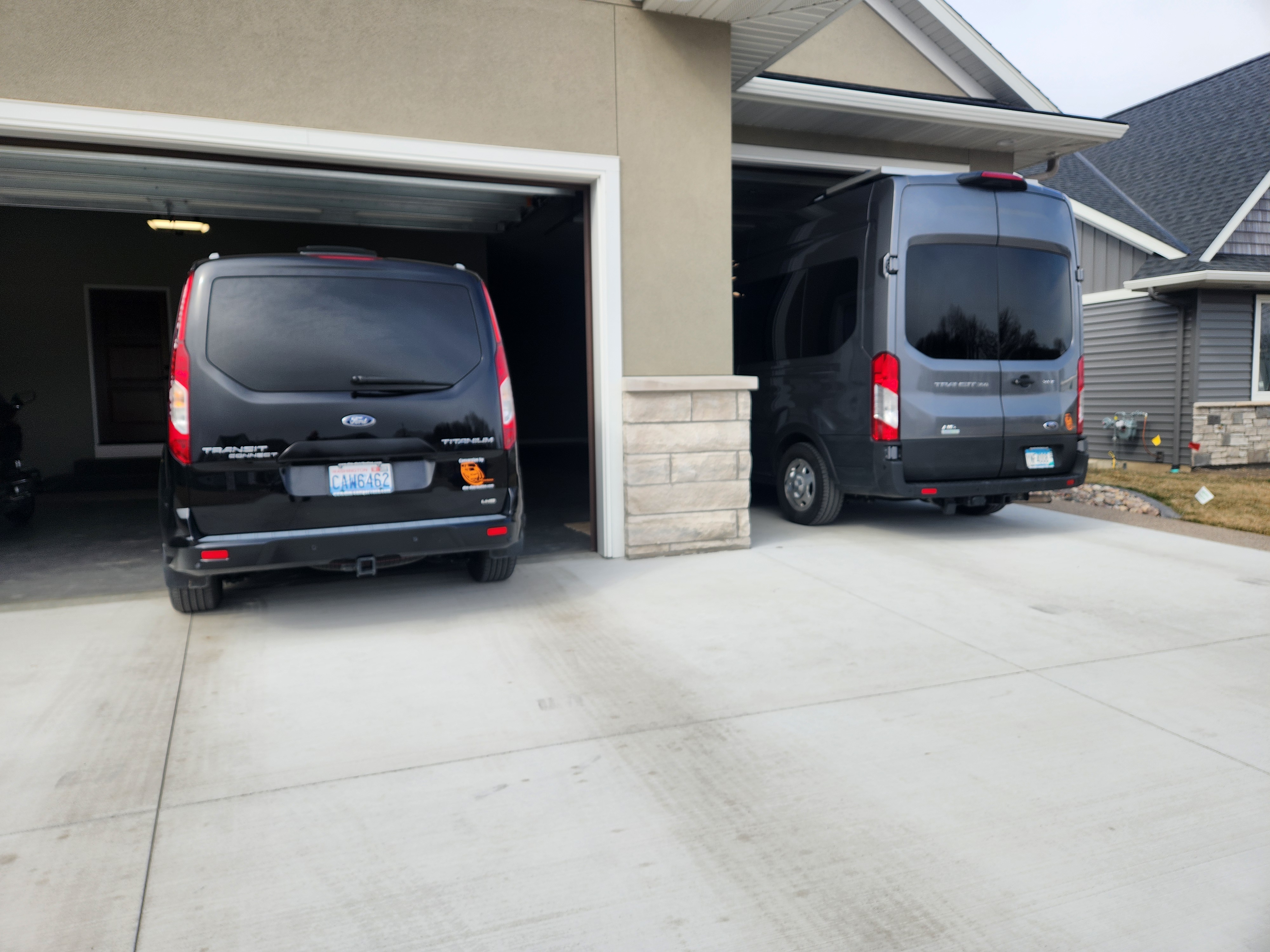 Compact campervan fitting inside a residential garage