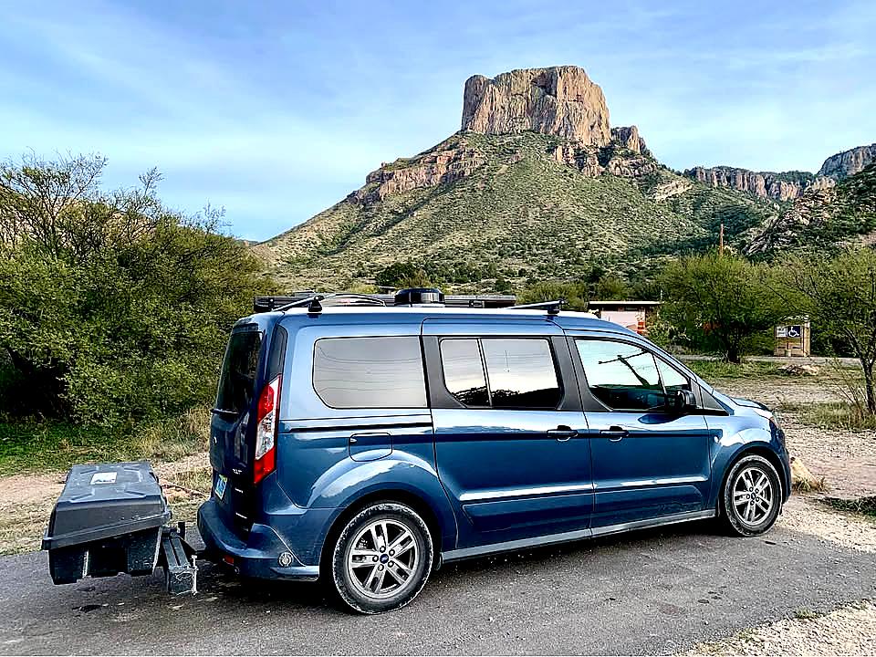 Mini-T Campervan at scenic travel destination showing real-world camping use