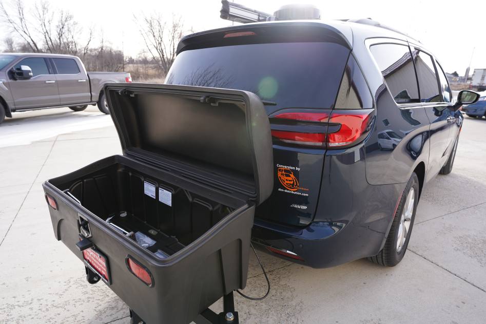 Hitch-Mounted Storage Solutions for the Mini-T Campervan